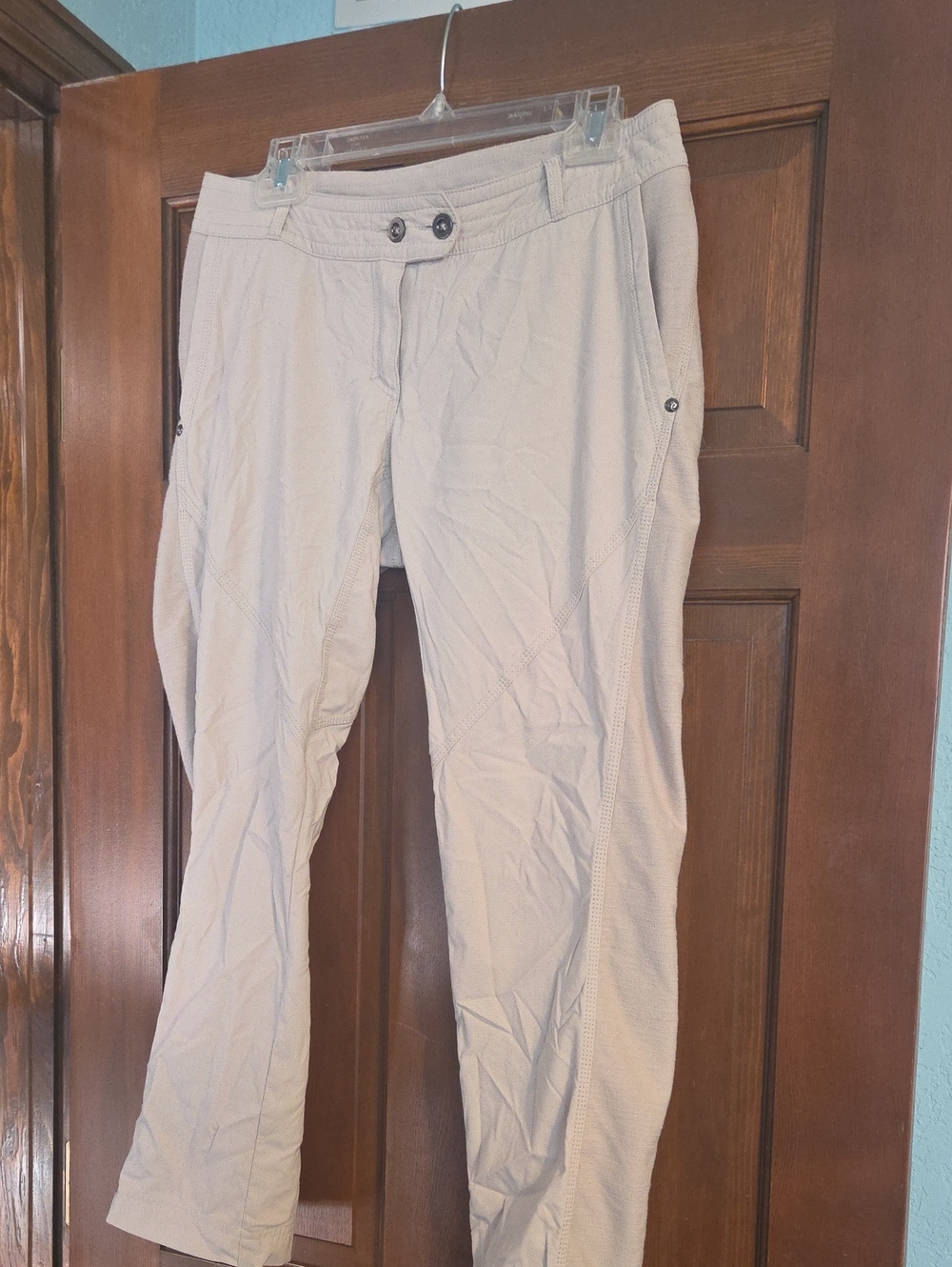 lululemon athletica Light Beige Cropped Women's Pants